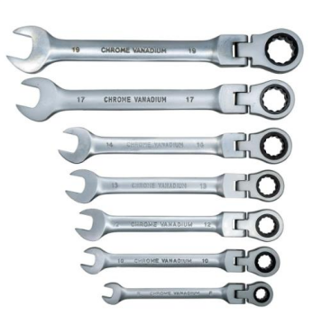 5439 Mafsallı Cırcır Kombine Anahtar Takımı 7 Parça