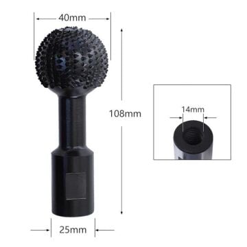 5427 Avuç Taşlama İçin Ahşap İşleme Törpü, Zımpara Topu 40 mm