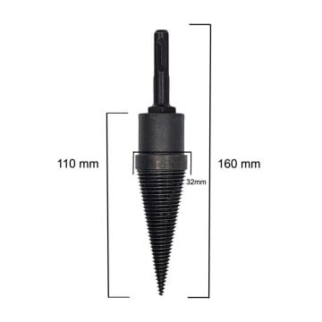 Ahşap Şöminelik Odun Kütük Ayırma Yarma Matkap Ucu