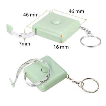 6440 Mini Anahtarlık Esnek Fiberglas Şerit Metre 150cm / 60inç