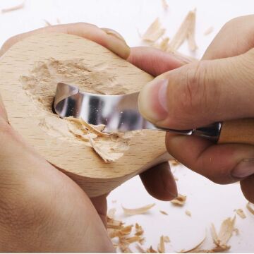 Titi 1161 Ahşap Kaşık Kuksa Oyma Bıçağı Seti 2 Parça