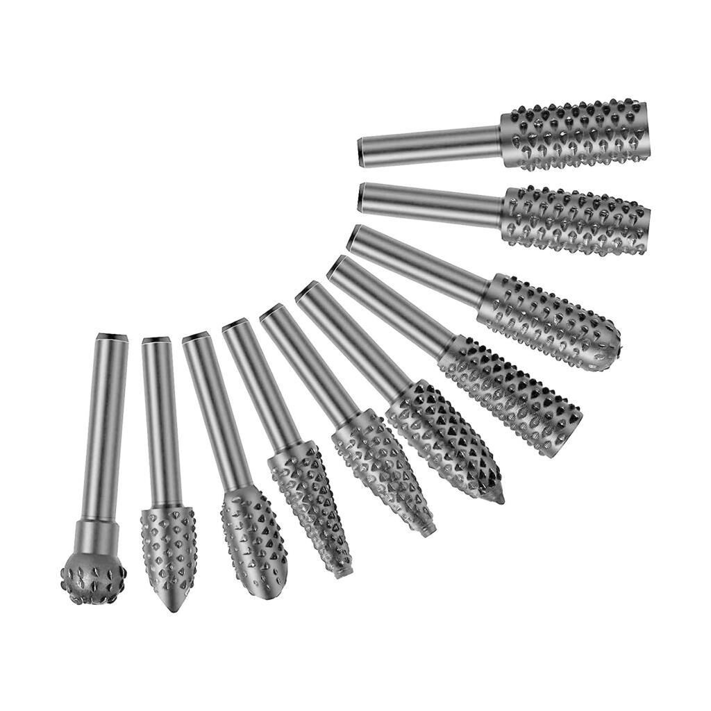 5207 Döner Ahşap Törpü Oyma Seti 10 Parça