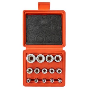 5589 1/2- 3/8-1/4 Torx Lokma Anahtar Seti 14 Parça