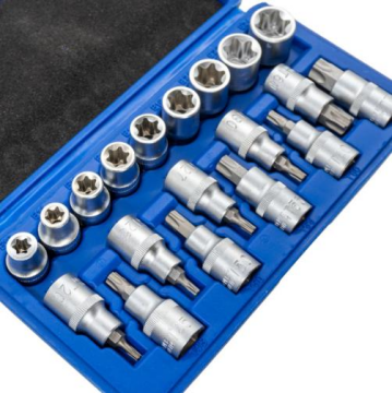 5440 1/2'' İç-Dış Torx Lokma Anahtar Takımı 19 Parça