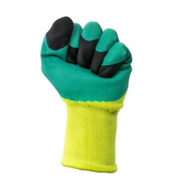 5473 Genel Kullanım Sarı Yeşil Nitril Kaplı Eldiven - 10