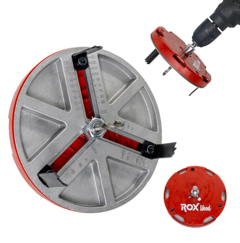 Rox Wood 0294 Ayarlı Delik Testere Panç Seti 45-130 mm
