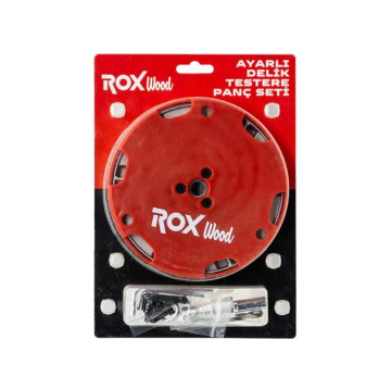 Rox Wood 0294 Ayarlı Delik Testere Panç Seti 45-130 mm