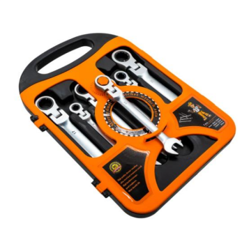 5439 Mafsallı Cırcır Kombine Anahtar Takımı 7 Parça