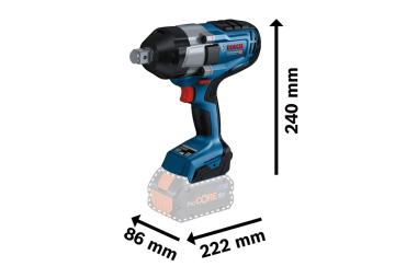 BOSCH GDS 18 V-1050 Şarjlı Somun Sıkma 18 Volt 3/4 Soket (Akü Ve Şarj Aleti Hariç)