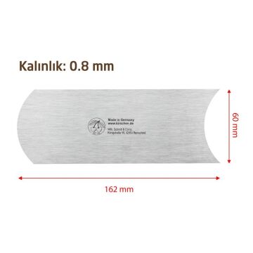 Kirschen 3801000 Ahşap Kazıyıcı Sistre Oyuk ve Oval Kenarlı 0.8 mm