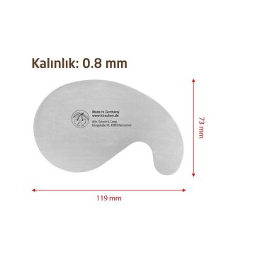 Kirschen 3802000 Ahşap Kazıyıcı Sistre Kuğu Boyunlu Kenar 0.8 mm
