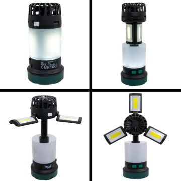 Rox Şarjlı Çok Fonksiyonlu Fanlı Kamp Feneri