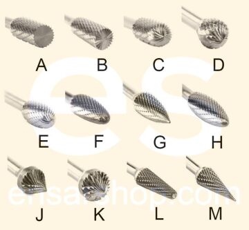 NEXON F8 Kavisli Elmas - Karbür Kalıpçı Parmak Freze Ucu