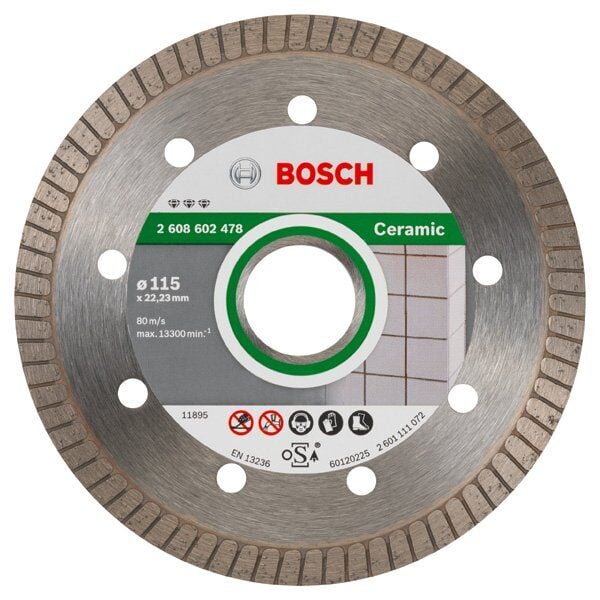 BOSCH Porselen-Seramik İçin Elmas Testere 115 mm (Temiz Kesim İçin)