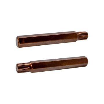 6569 Uzun Torx Bits Uç T50x75 mm (10 mm Saplı)
