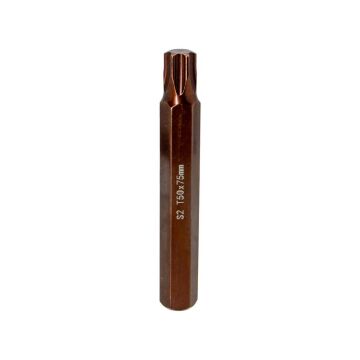 6569 Uzun Torx Bits Uç T50x75 mm (10 mm Saplı)
