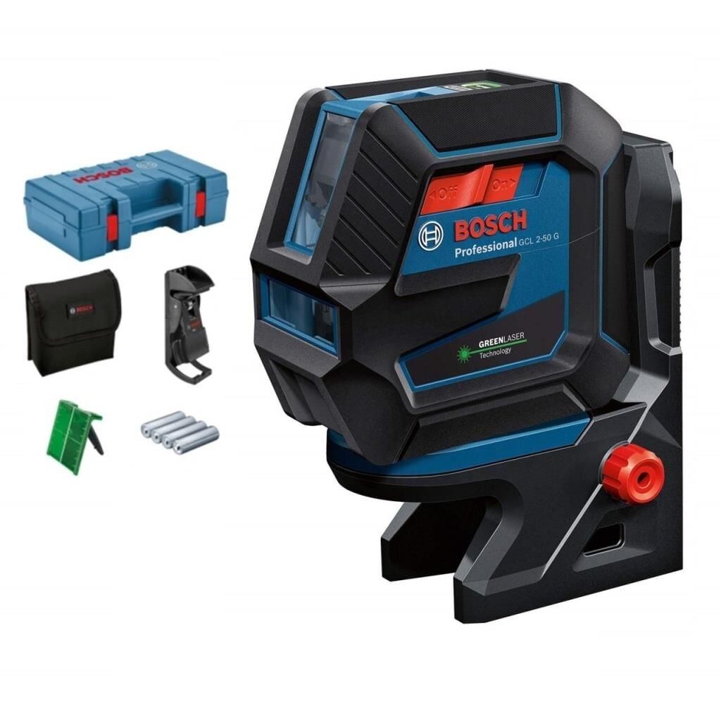 BOSCH GCL 2-50 G Yeşil Lazer Terazi (RM10+DK10 aparatlı)