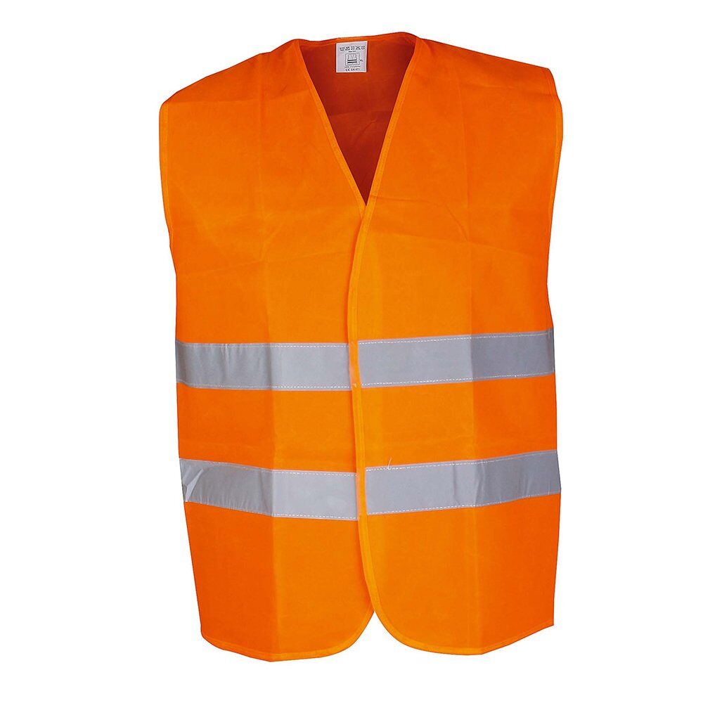 Fosforlu Yelek 2 Şeritli Turuncu