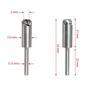 Manpa MSD Kısa Tip Mini Ahşap Oyma Yuvarlak Elmaslı (Sap 3.2 mm)