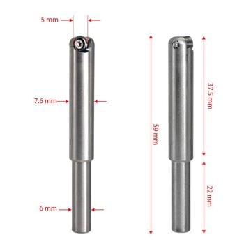 Manpa MSL Uzun Tip Mini Ahşap Oyma Yuvarlak Elmaslı (Sap 6.0 mm)