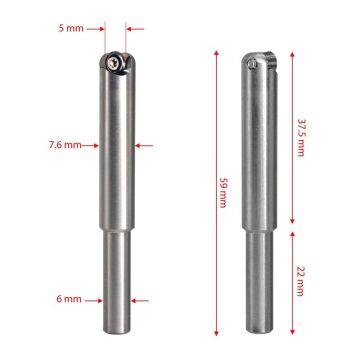 Manpa MSL Uzun Tip Mini Ahşap Oyma Yuvarlak Elmaslı (Sap 6.0 mm)