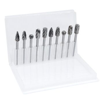 6318 Ahşap-Metal Karbür Kalıpçı Freze Ucu 10 Parça (3 mm Saplı)