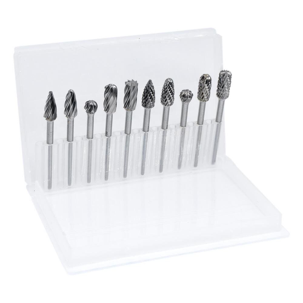 6318 Ahşap-Metal Karbür Kalıpçı Freze Ucu 10 Parça (3 mm Saplı)