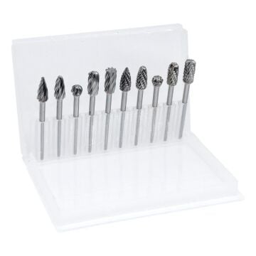 6318 Ahşap-Metal Karbür Kalıpçı Freze Ucu 10 Parça (3 mm Saplı)