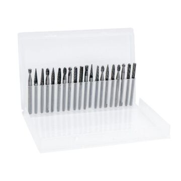 6319 Ahşap-Metal Karbür Kalıpçı Freze Ucu 20 Parça (3 mm Saplı)