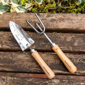 Gardenwind Natural P602002 Paslanmaz 2li Bahçe Seti Dar Kürek ve Tırmık