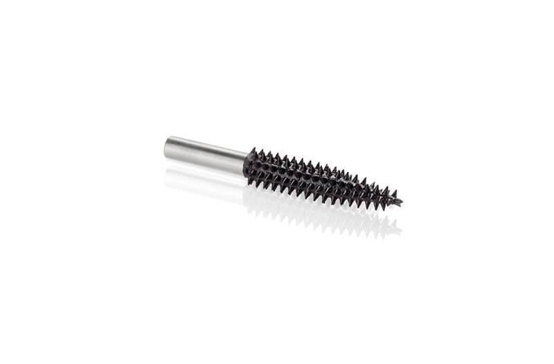 KUTZALL TX-14-C Kalın Diş Konik Çam Tipi Törpü (6.3 mm Sap)