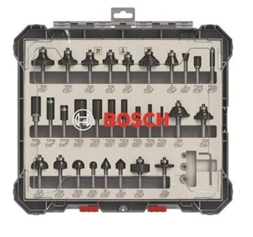 BOSCH 8 mm Saplı Profesyonel Ahşap Freze Bıçak Seti 30 Parça (2607017475)