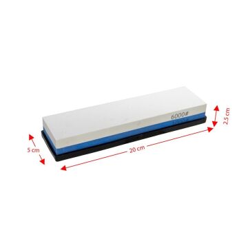 6601 Çift Taraflı Bileme Taşı 200x50mm 1000/6000 kum