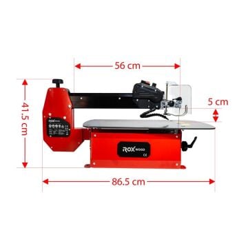 Rox Wood 0292 Değişken Hızlı Açılı Kıl Testere Dekupaj Makinası 560 mm
