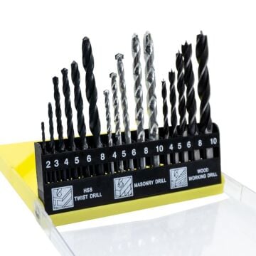 5186 Matkap Ucu Seti (Ahşap-Metal-Beton) 16 Parça