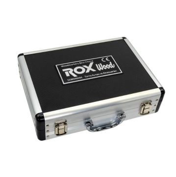 Rox Wood 0293 4 Çeneli Ahşap Torna Aynası ve Aksesuarları 6 Parça