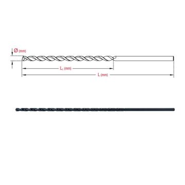 6322 HSS Uzun Matkap Ucu 2.5x140 mm