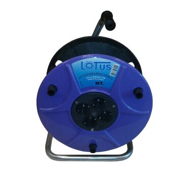 Lotus Makaralı Uzatma Kablo Seyyar Priz 3x1,5 50 Metre