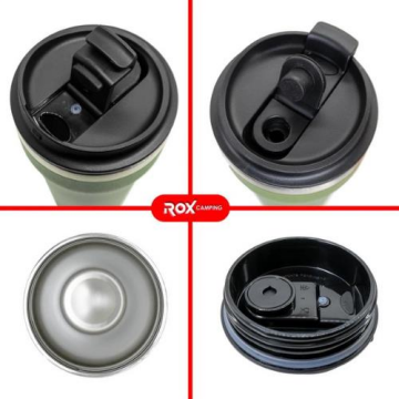 Rox Camping 0191 Kahve Termosu 0.48 Lt - Yeşil