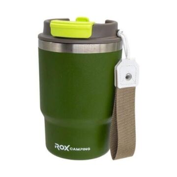Rox Camping 0194 Pipetli Kahve Termosu 0.48 Lt - Yeşil