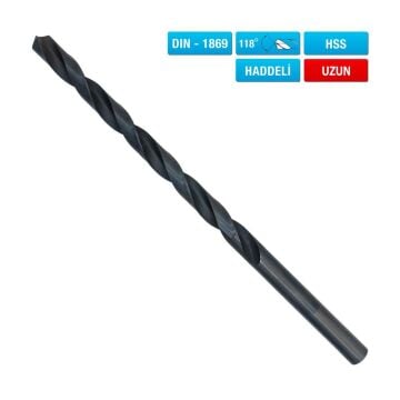 6351 HSS Uzun Matkap Ucu 17x375 mm