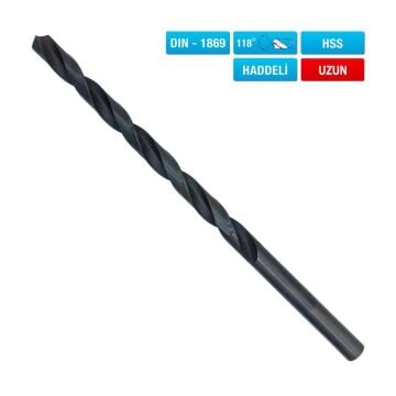 6351 HSS Uzun Matkap Ucu 17x375 mm