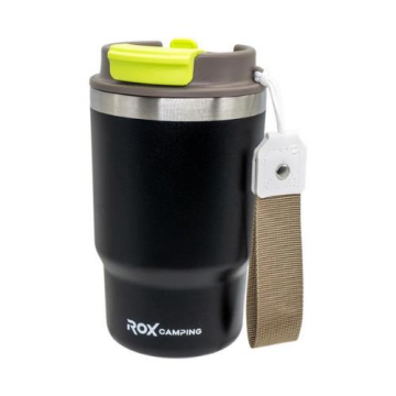 Rox Camping 0193 Pipetli Kahve Termosu 0.48 Lt - Siyah