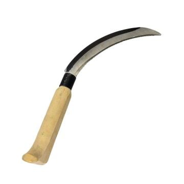 6364 Ahşap Saplı Testere Dişli Mini Hasat Orak