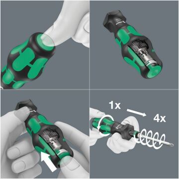 WERA Kraftform Kompakt Turbo Bits Tornavida Seti (05057482001)