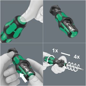 WERA Kraftform Kompakt Turbo Bits Tornavida Seti (05057482001)