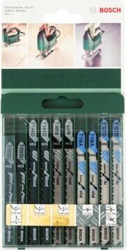BOSCH 10 Parça Dekupaj Testere Seti (2609256746)