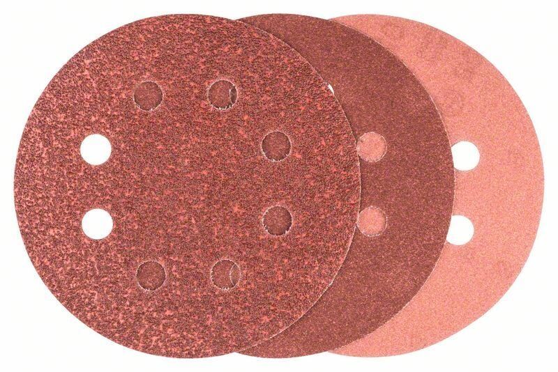 BOSCH 125 mm Yuvarlak Cırtlı Zımpara Kağıdı Seti 6 Adet (2609256A28)