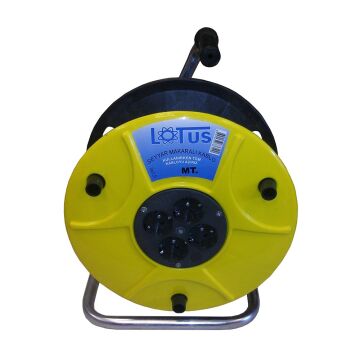 Lotus Makaralı Uzatma Kablo Seyyar Priz 3x2,5 25 Metre