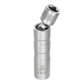 6380 Mıknatıslı Oniki Köşe Mafsallı 3/8'' Buji Lokması 16 mm